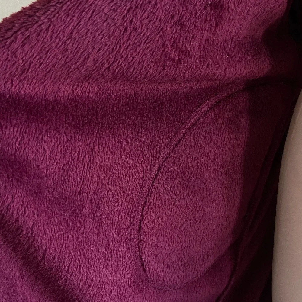 UGG Miranda Hooded Soft Fleece Robe Port Burgundy Purple Womens Medium